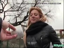 Public pickups - euro teen girl suck cock for cash in open public 10